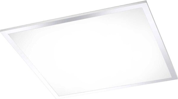 Lampada da soffitto Flag cromata con 1 pannello LED da 23 W, 2700-5000 K, per interni, IP44