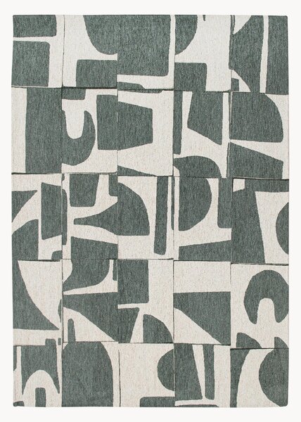 Tappeto jacquard lavabile da interno-esterno Papercut