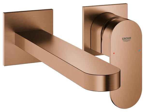 Miscelatore per lavabo Grohe, serie Plus, montaggio a parete, 203 mm, colore Warm Sunset, 1 pz