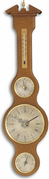 TFA - Stazione meteo analogica in legno massello 45.3004.01 - Rovere