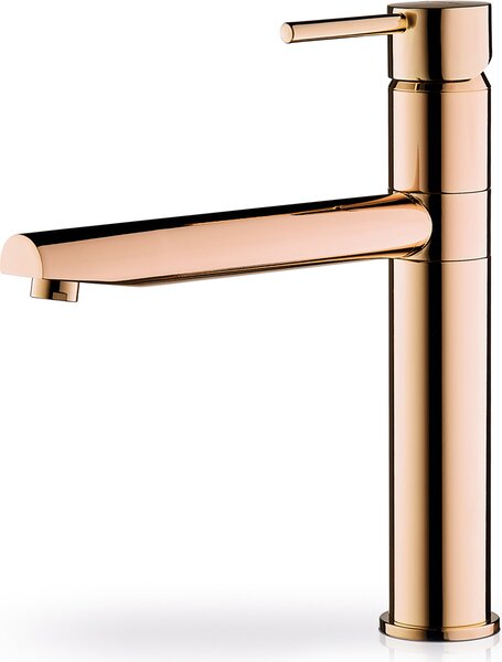 PYRAMIS 090921603 Miscelatore monocomando ROTA ROSE GOLD con bocca orientabile / rubinetto / miscelatore