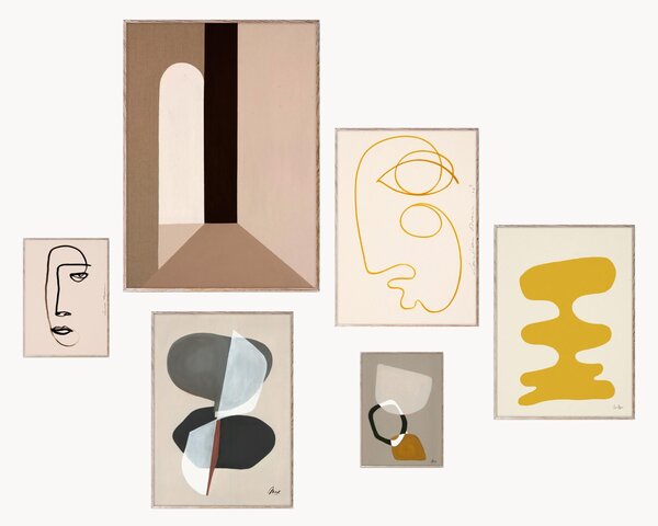 Set 6 poster con cornice Artwall No. 30