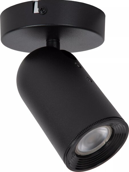 Spot a soffitto nero PUNCH 1xGU10 35W Lucide