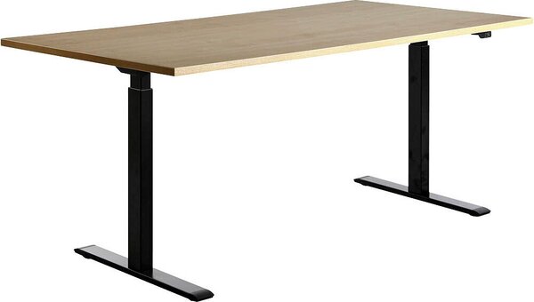 Topstar TTS18080SA Topstar E-Table höhenverstellbarer Schreibtisch ahorn rechteckig