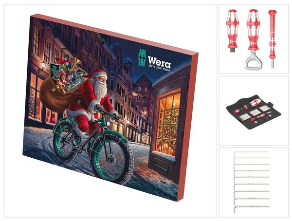 Calendario dell'Avvento Wera 2023 Chiave combinata ADK 05136607001 confezione neutra