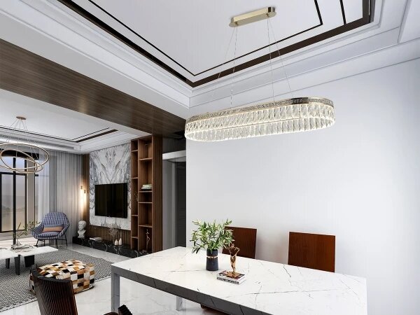 LED dimmerabile lampadario a sospensione in cristallo THALIA LED/50W/230V 3000-6000K + telecomando