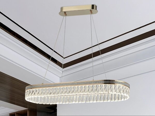 LED dimmerabile lampadario a sospensione in cristallo THALIA LED/50W/230V 3000-6000K + telecomando