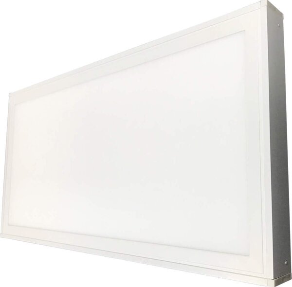 Plafoniera LED da incasso 60x30, pannello quadrato da 24 Watt, con cornice inclusa, bianco freddo