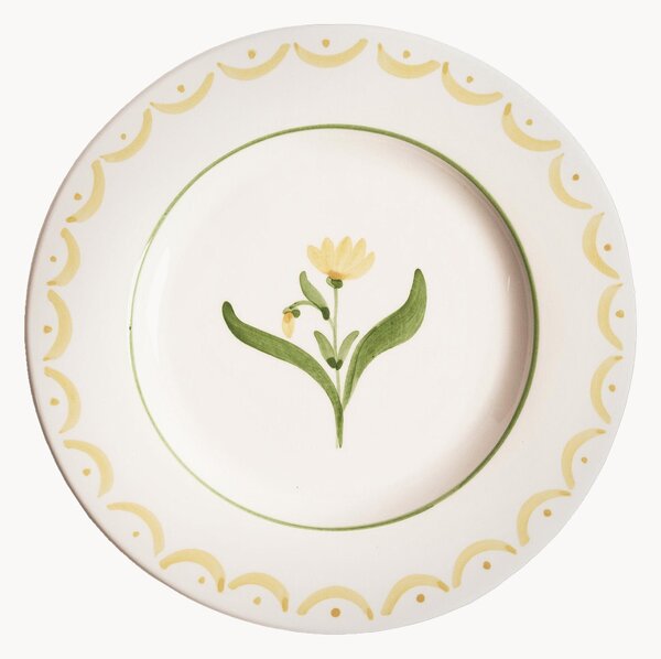 Piatto da insalata dipinto a mano Cottage Flower