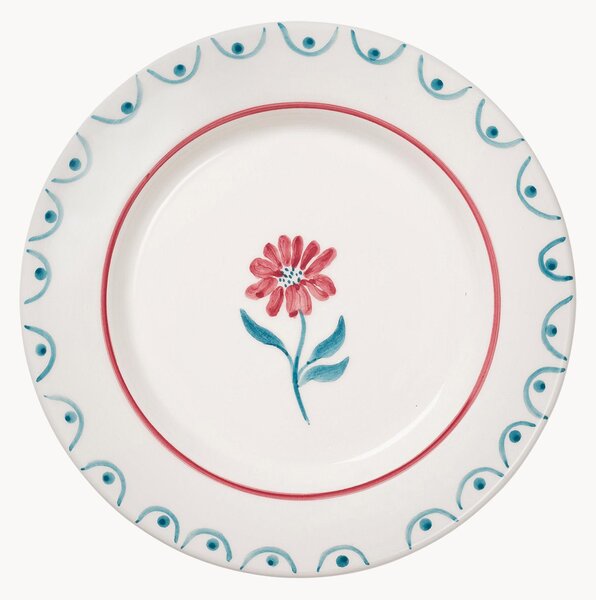 Piatto da insalata dipinto a mano Cottage Flower