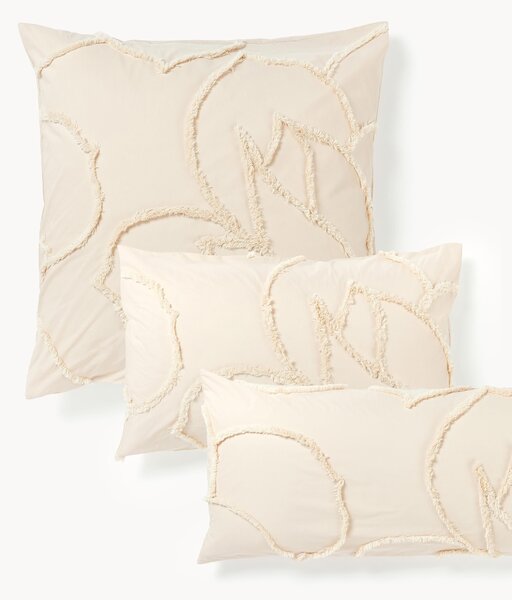 Federa in cotone percalle con design trapuntato Madeline