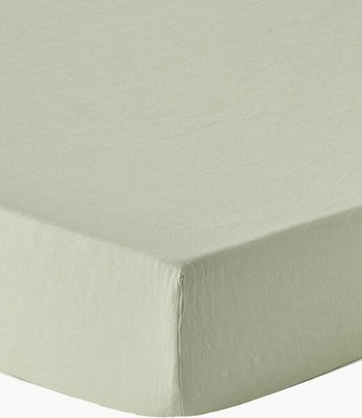 Lenzuolo con angoli topper in lino lavato Airy