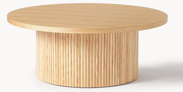 Tavolino rotondo da salotto in legno Nele