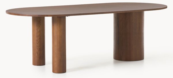 Tavolo ovale in legno di quercia Dunia, varie misure