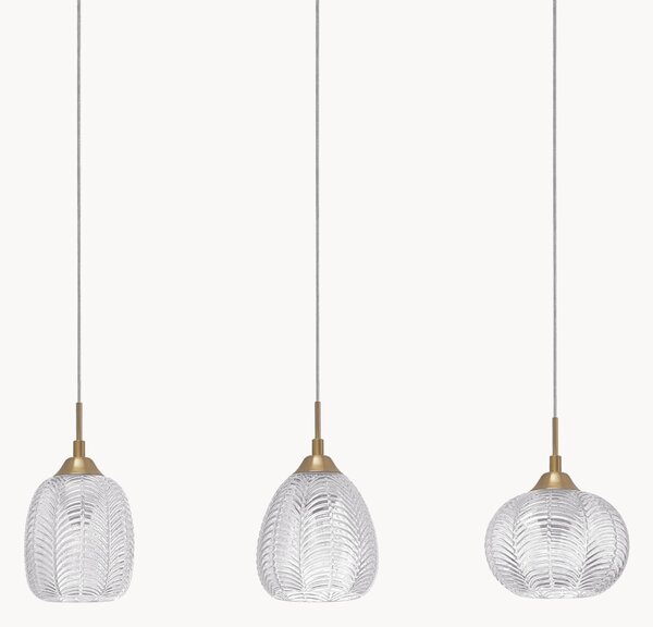 Lampada a sospensione in vetro satinato Vario