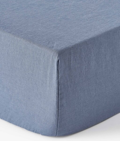 Lenzuolo con angoli boxspring in lino lavato Airy