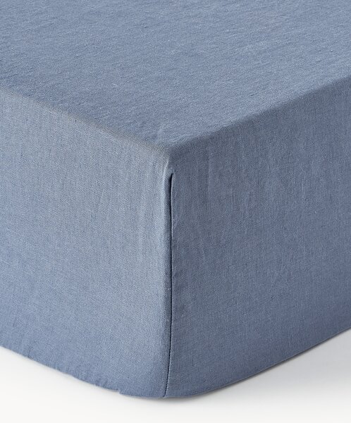 Lenzuolo con angoli boxspring in lino lavato Airy