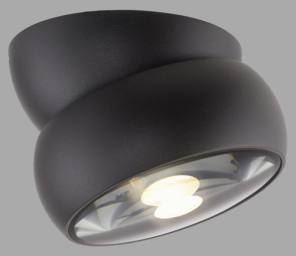 PAUL NEUHAUS Lampada da soffitto a LED PURE Move, nera, dimmerabile, orientabile e girevole, 2700 K