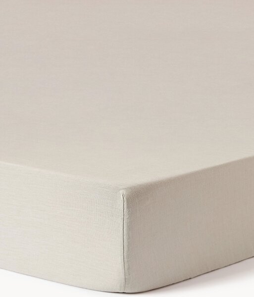 Lenzuolo con angoli topper in lino lavato Airy