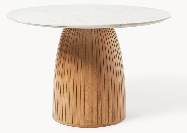 Tavolo rotondo con piano in marmo Nelly, Ø 115 cm
