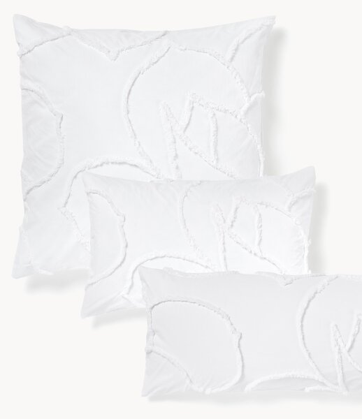 Federa in cotone percalle con design trapuntato Madeline