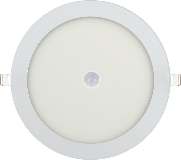 Pannello LED sottile da 24 W con sensore di movimento, lampada da incasso, pannello luminoso, lampada da soffitto, plafoniera rotonda Ø 240 mm