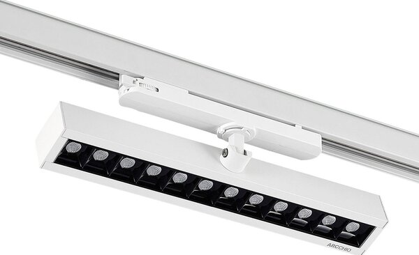 Arcchio Millay Faretto a binario LED bianco 3000K