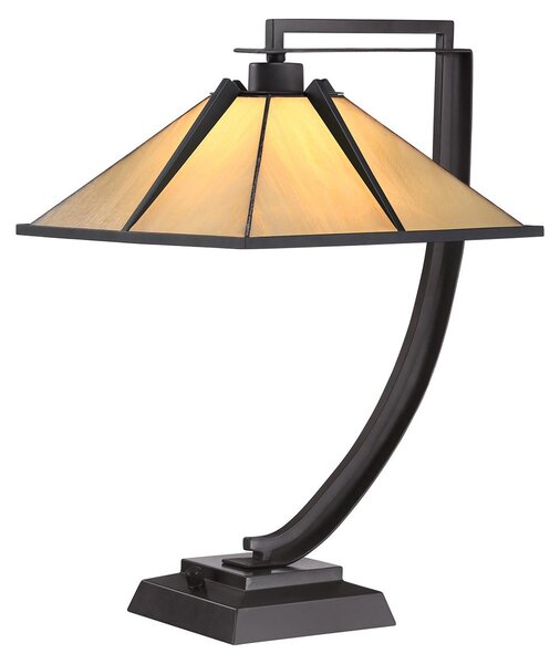 Lampada da tavolo Pomeroy in bronzo Tiffany QZ-POMEROY-TL