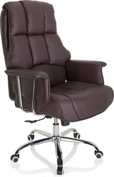 Hjh OFFICE Sedia professionale direzionale COMMANDER Sedia da ufficio ergonomica con braccioli Sedia girevole in per ufficio, casa