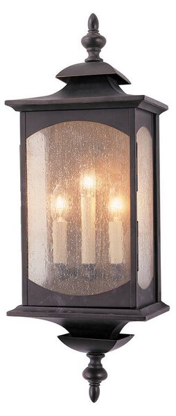 Market Square Lampada da parete per esterni bronzo a 3 luci IP44 Feiss QN-MARKET-SQUARE-L