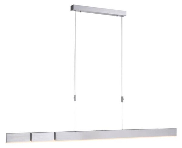 Paul Neuhaus Lampada a sospensione LED PURE MOTO e-SLIDE® estensibile elettricamente dimmerabile telecomando CCT alluminio soggiorno, camera da letto, sala da pranzo, corridoio, cucina, ufficio 2525-15, 2525-95, 2525-60