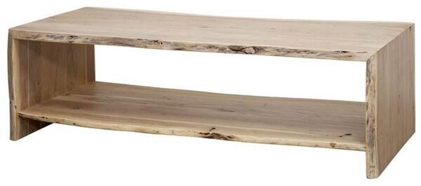 MASSIVMOEBEL24 | tavolino da salotto in legno di Acacia 150x70x45 acacia naturale laccato PURE ACACIA #309