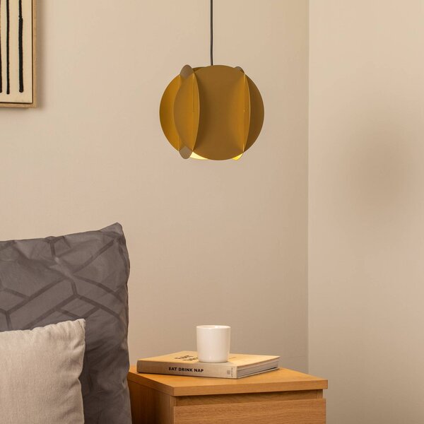 Lampada a sospensione Corner Opviq, dimmerabile, Ottone / Oro, Soggiorno / Sala da pranzo, Metallo, Moderno, Lampada a sospensione