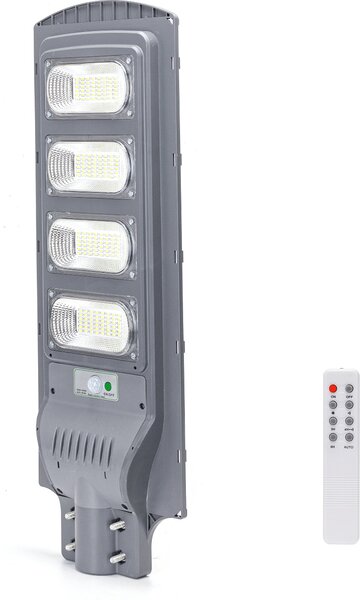 200W LED lampione solare lampione solare per uso esterno con telecomando 6500K