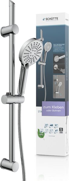 Set doccia a barra SCHÜTTE, cromato, da incollare