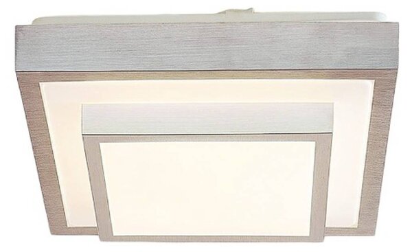 Lindby Plafoniera LED Mirco, 32 cm, angolare, alluminio