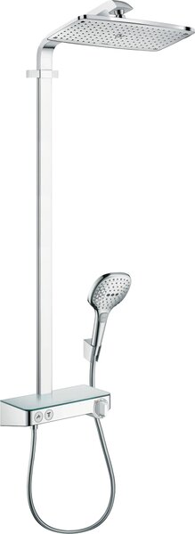 Hansgrohe Showerpipe Raindance Select Chrom con piatto doccia KB Raindance E 360 ST
