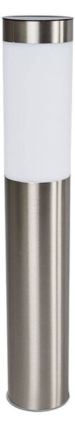 Lampada solare Lindby LED Aleeza, 61 cm, acciaio inox, picchetto a terra