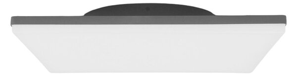 Lucande LED plafoniera per esterni Henni, sensore, 30x30 cm, IP65
