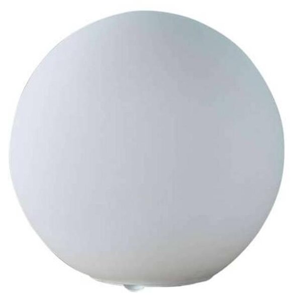 Lindby lampada da tavolo Marike, bianco, vetro, globo, Ø 25 cm, E27