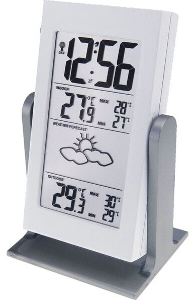 Technoline WS 9135 Stazione meteorologica wireless con sensore esterno Colore: bianco lucido