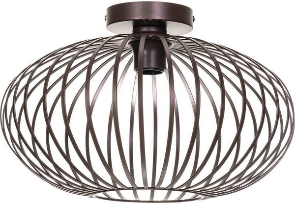 Plafoniera Lindby Nahele, marrone, metallo, Ø 40 cm, E27