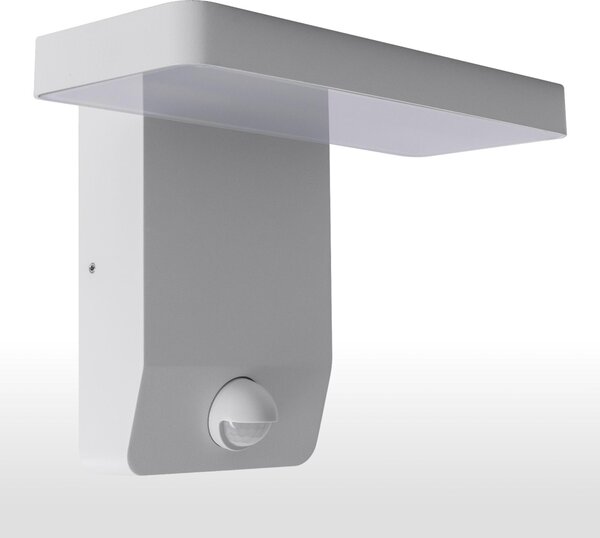 Lampada da parete per esterni a LED 3015A1 bianco - 9W, 900 lumen, IP44, bianco caldo con rilevatore di movimento