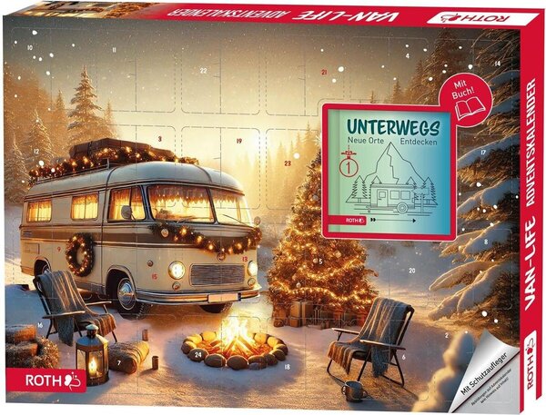 Calendario dell'Avvento "Van Life Advent calendar" riempito