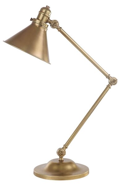 Lampada da scrivania, ottone, H 66 cm