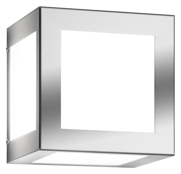 CMD 41 applique in acciaio inox IP44 vetro opalino E27