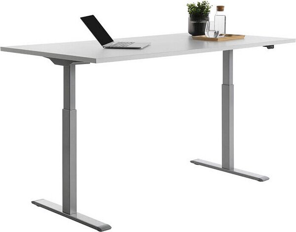 Topstar TTS18080GG Topstar E-Table höhenverstellbarer Schreibtisch lichtgrau rechteckig
