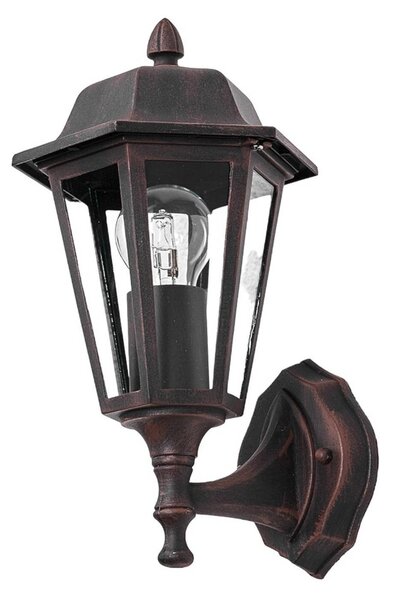 Lindby applique da esterno Lamina, presa superiore, lanterna, E27