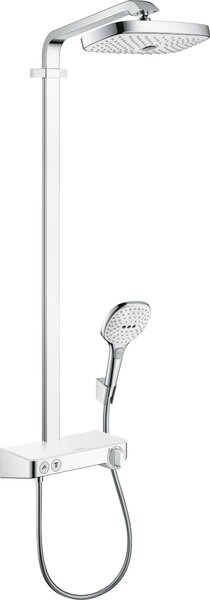 Hansgrohe Showerpipe Raindance Select Weiss / Chrom Piatto doccia Kopfbrause Raindance E Air 2jet 300