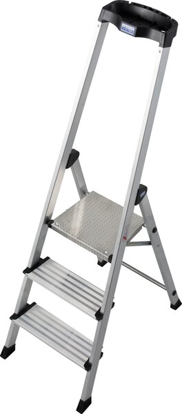 Scala a pioli Krause Safety con ripiano, 3 gradini